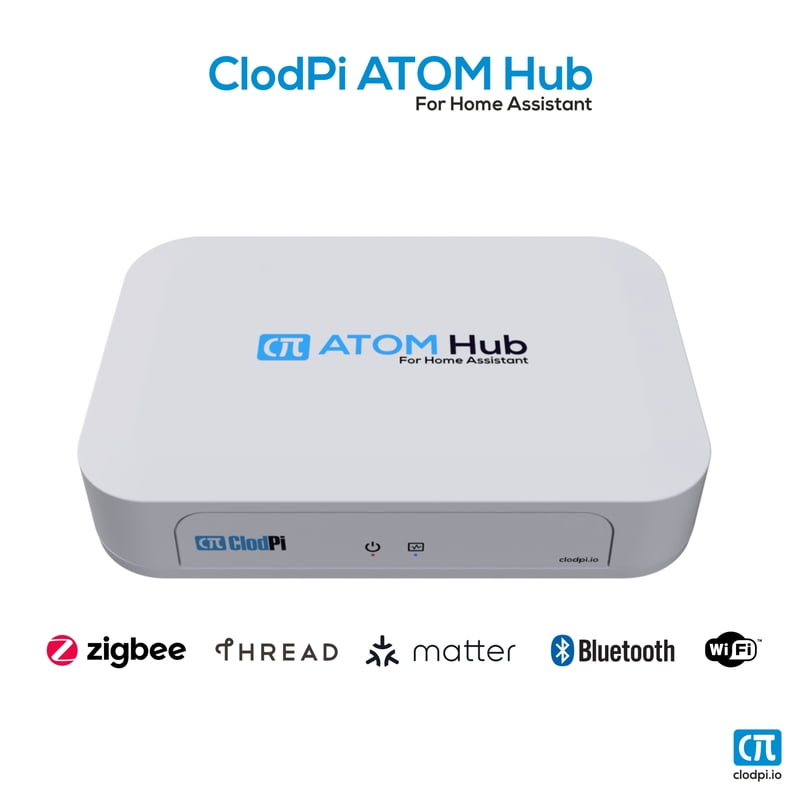 ClodPi ATOM Hub For Home Assistant (32GB eMMC, 4GB RAM, WiFi, Bluetooth 5.0 and 2 x MGM210P)