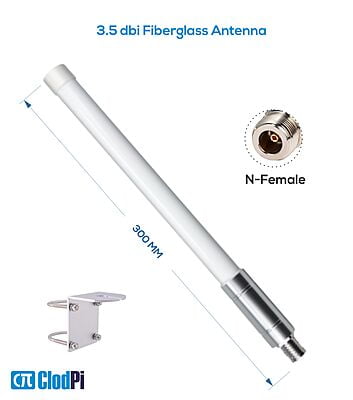 3.5 dbi Fiberglass LoRa Antenna (N-Female)