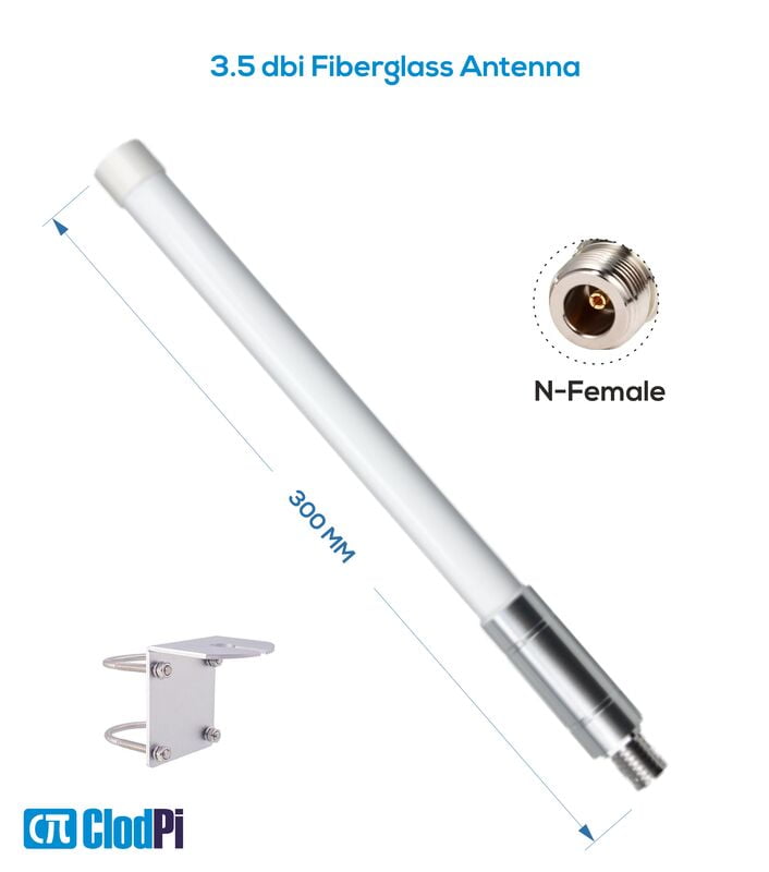 3.5 dbi Fiberglass LoRa Antenna (N-Female)