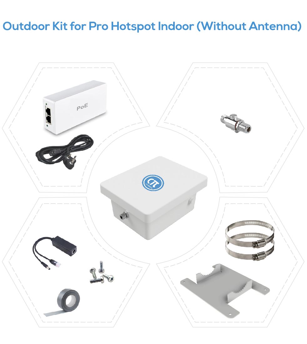 Outdoor Kit for Pro Hotspot Indoor (Without Antenna)